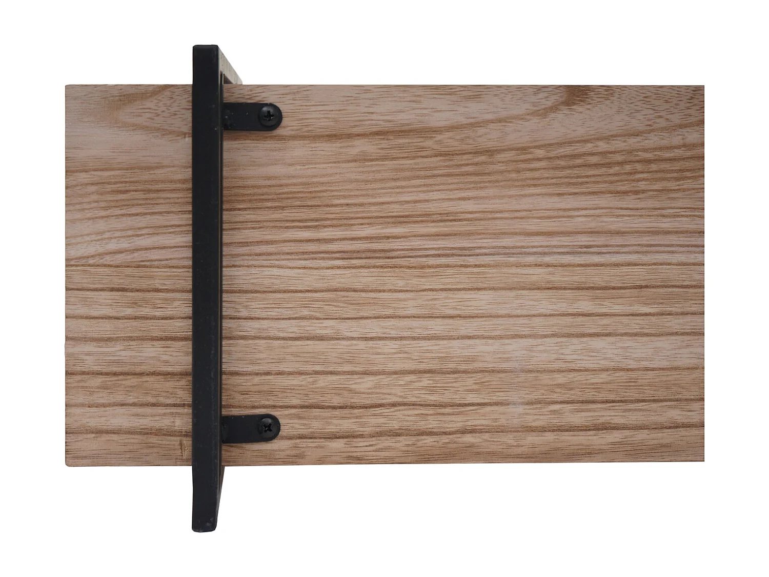 Étagère murale MCW-K78,  naturel, métal noir