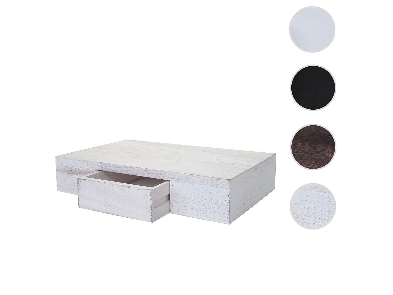 Étagère murale Cher,  blanc shabby