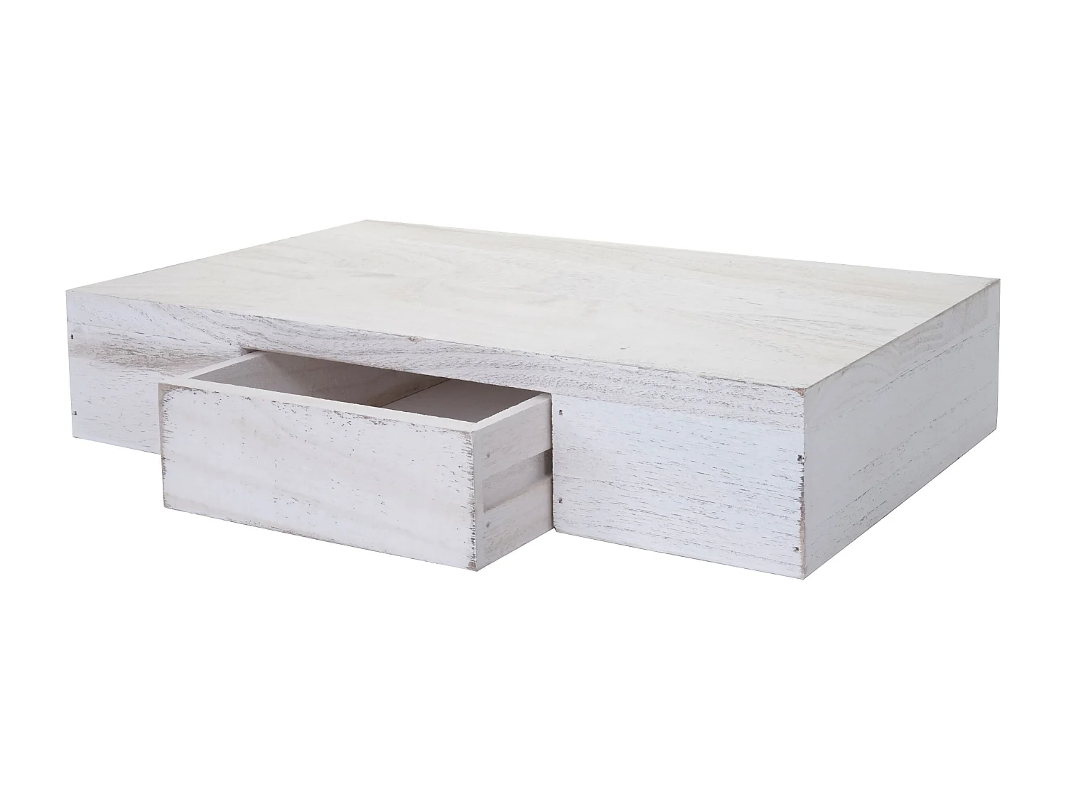 Étagère murale Cher,  blanc shabby