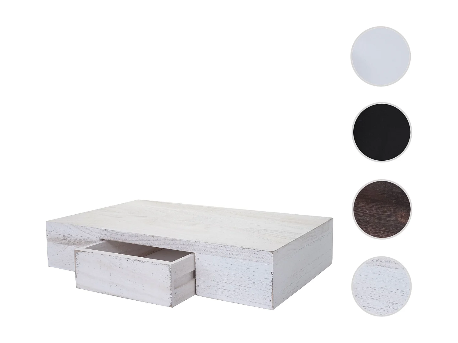 Étagère murale Cher,  blanc shabby