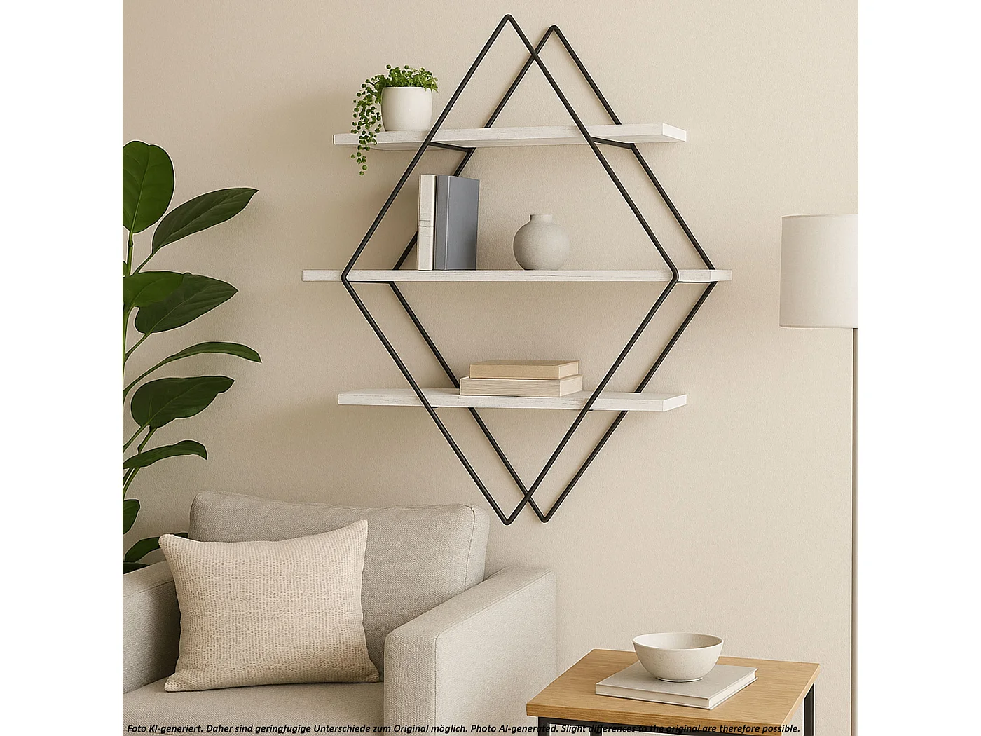 Półka ścienna MCW-A80,  shabby white