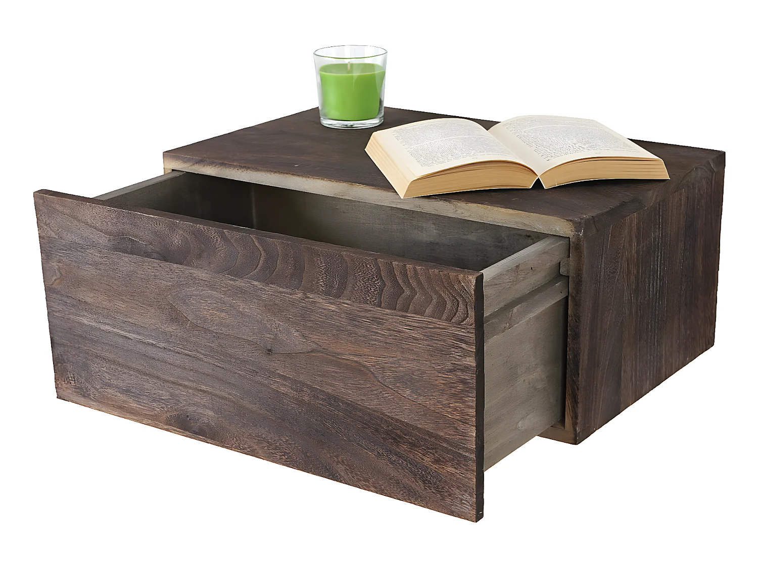 Étagère murale MCW-C55,  brun foncé