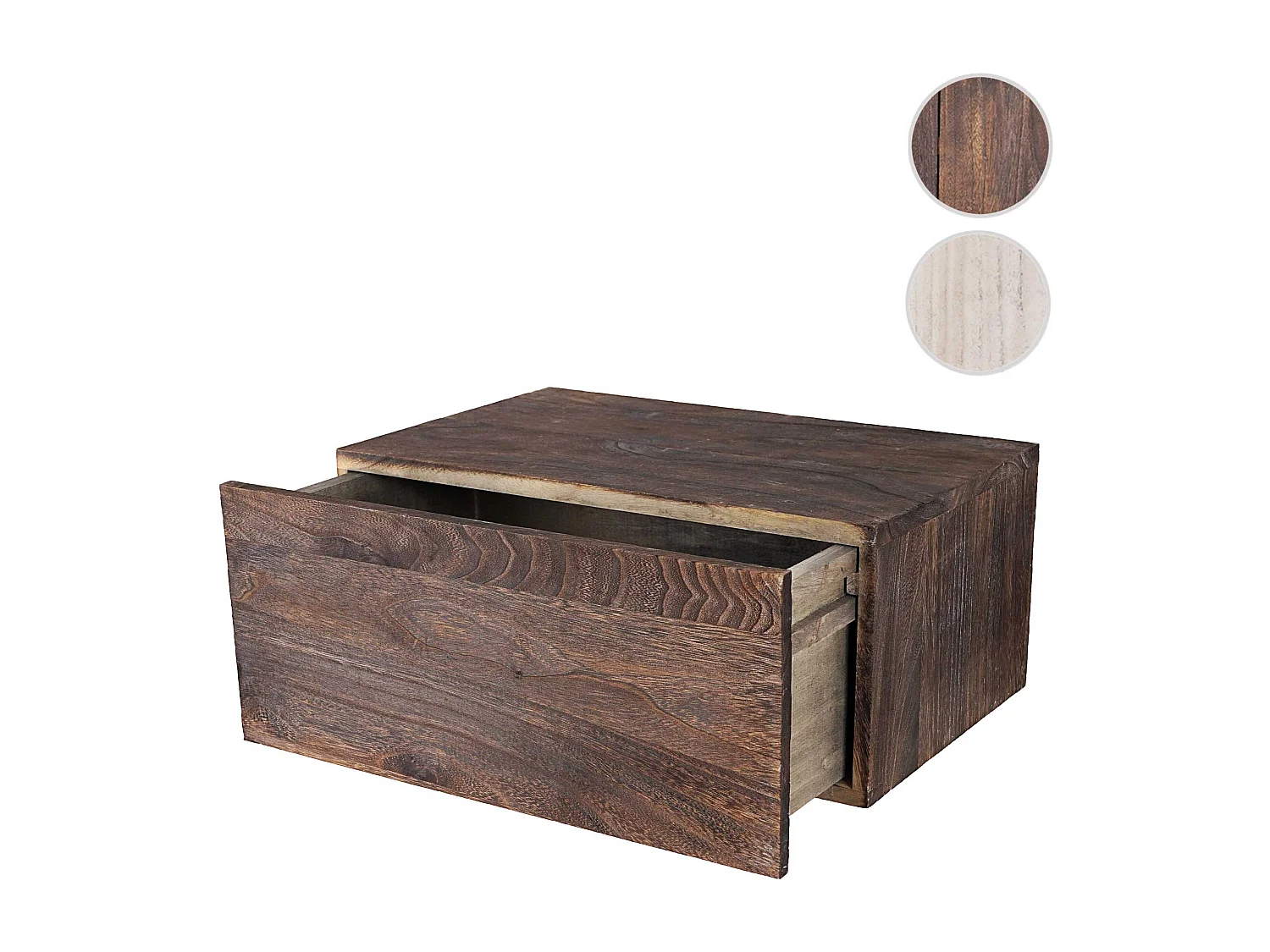 Étagère murale MCW-C55,  brun foncé