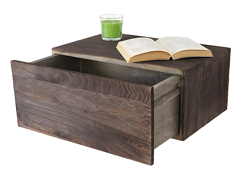 Étagère murale MCW-C55,  brun foncé