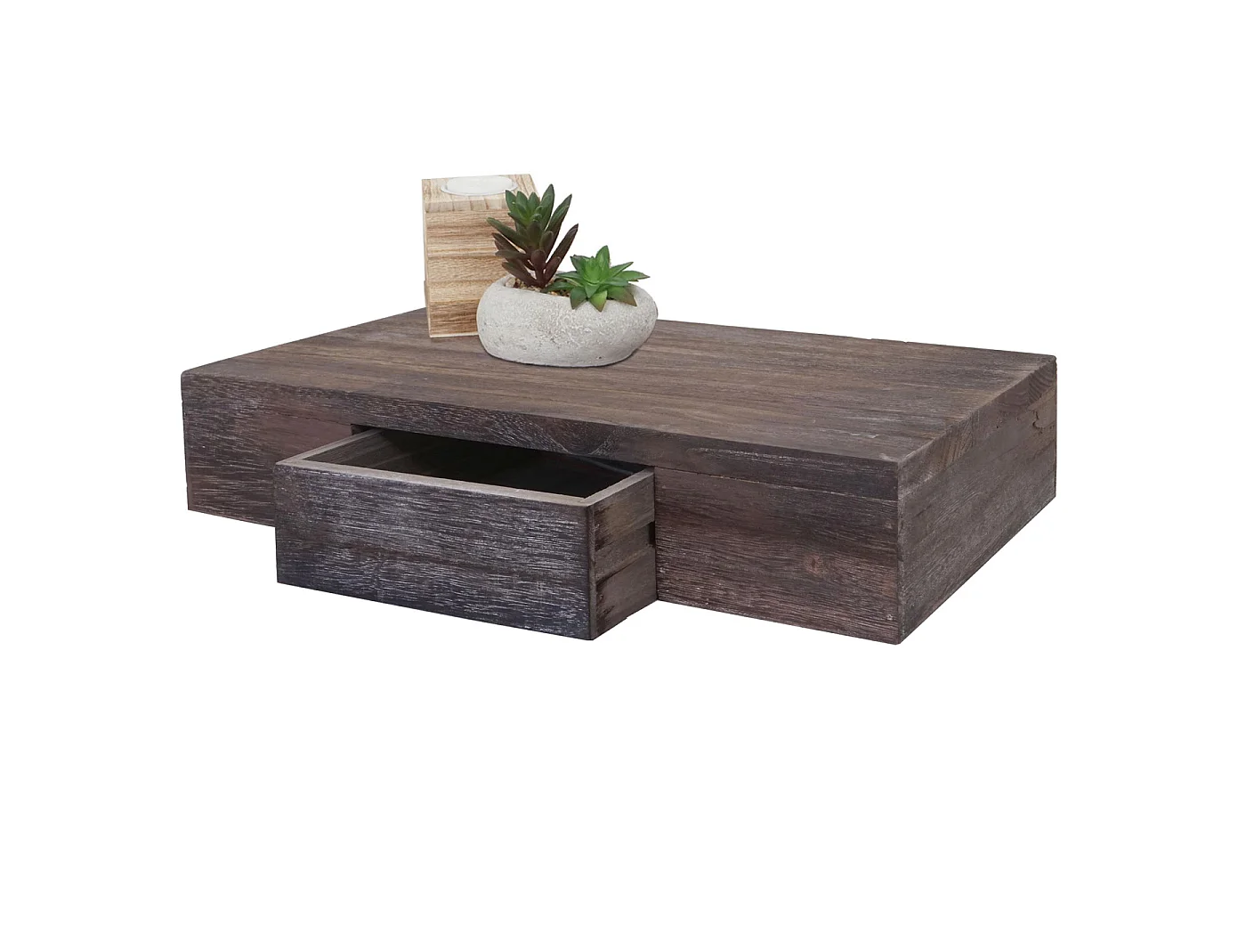 Étagère murale Cher,  brun shabby