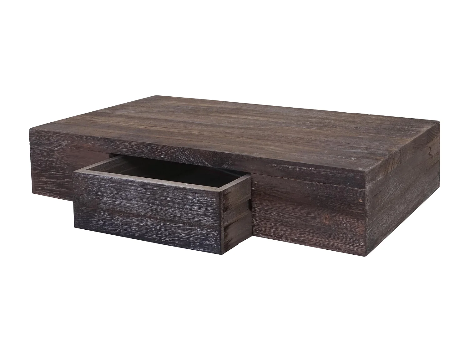 Półka ścienna Cher,  brązowa shabby