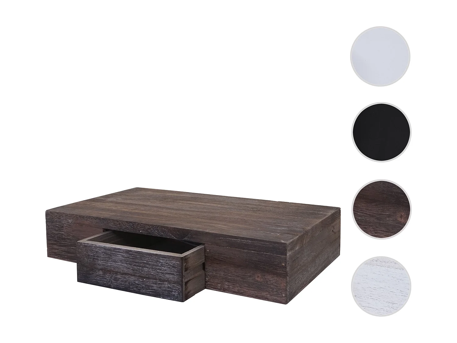 Półka ścienna Cher,  brązowa shabby