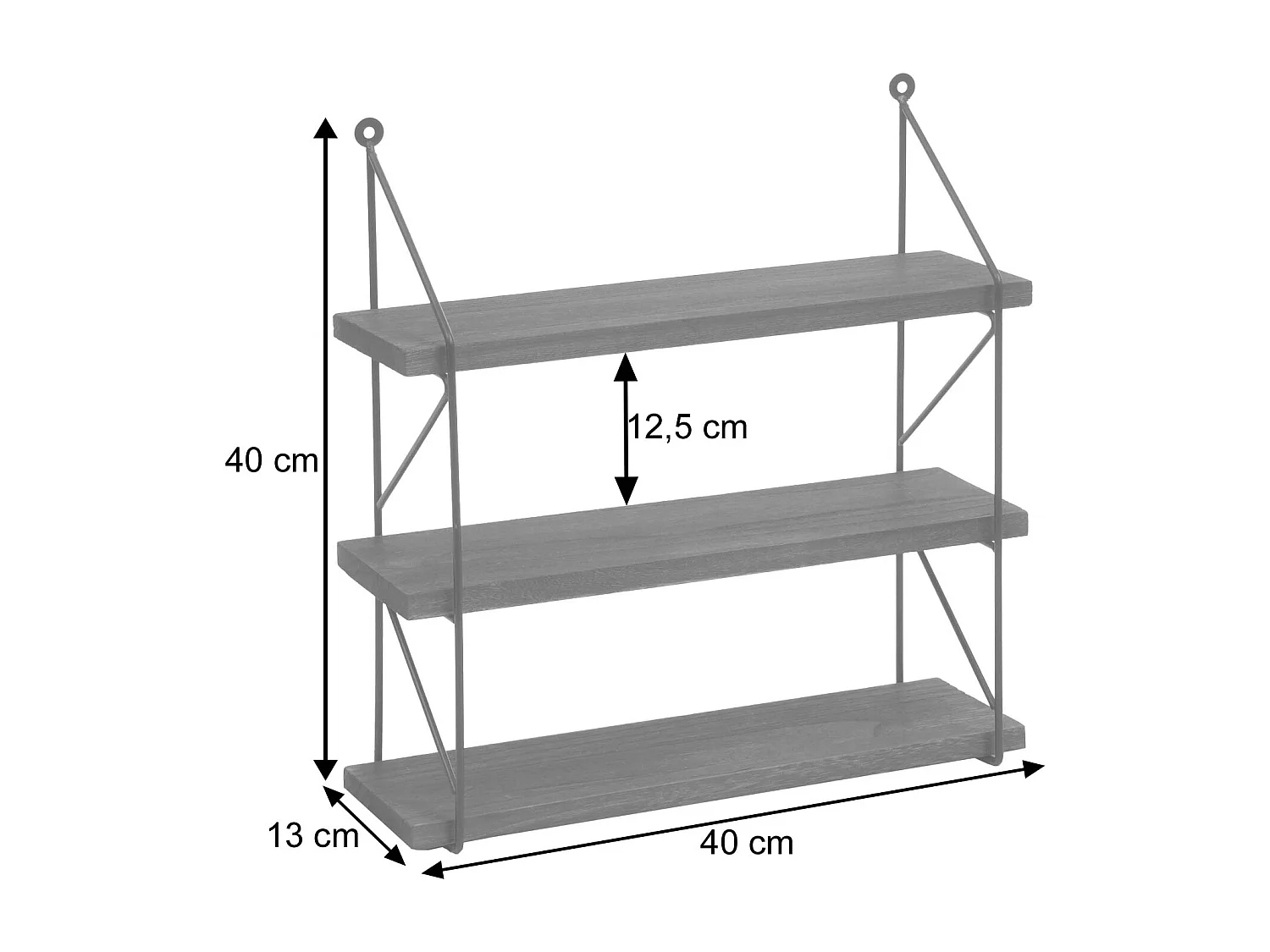Estante de pared MCW-K78,  blanco