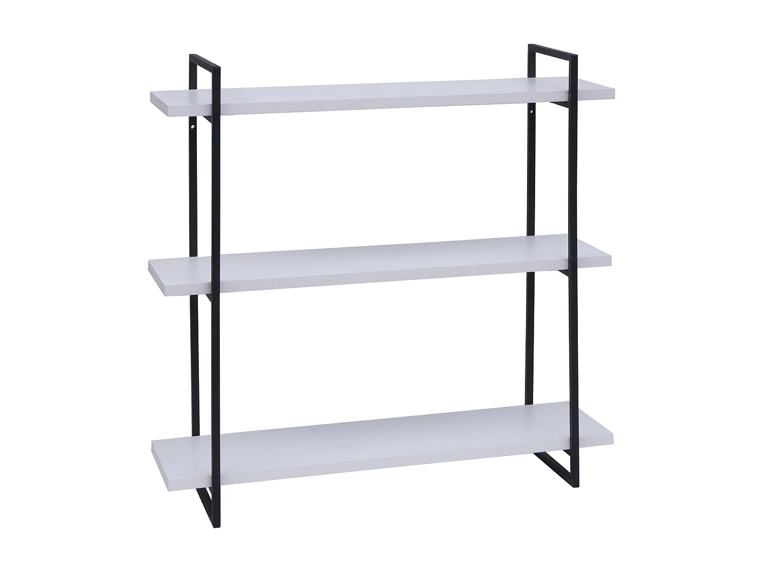 Étagère murale MCW-K78,  blanc, métal noir