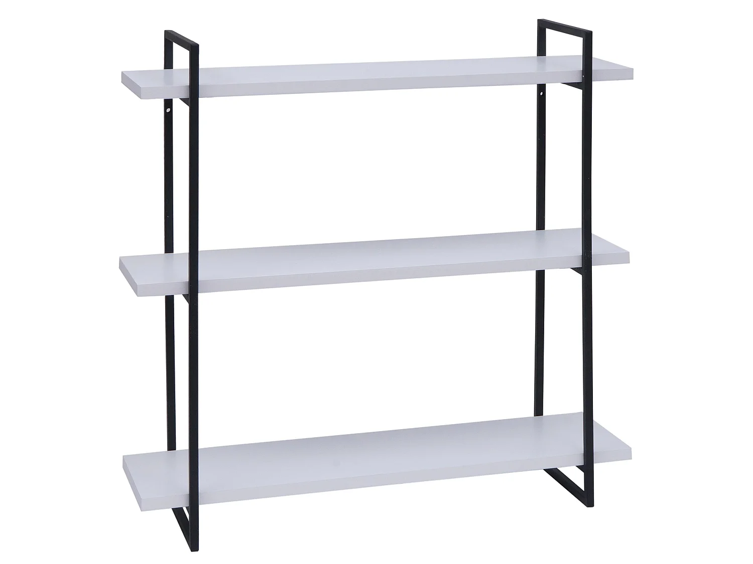 Étagère murale MCW-K78,  blanc, métal noir