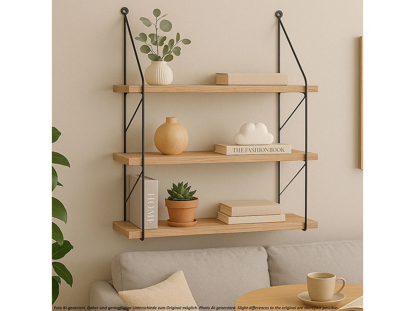 Étagère murale MCW-K78,  naturel