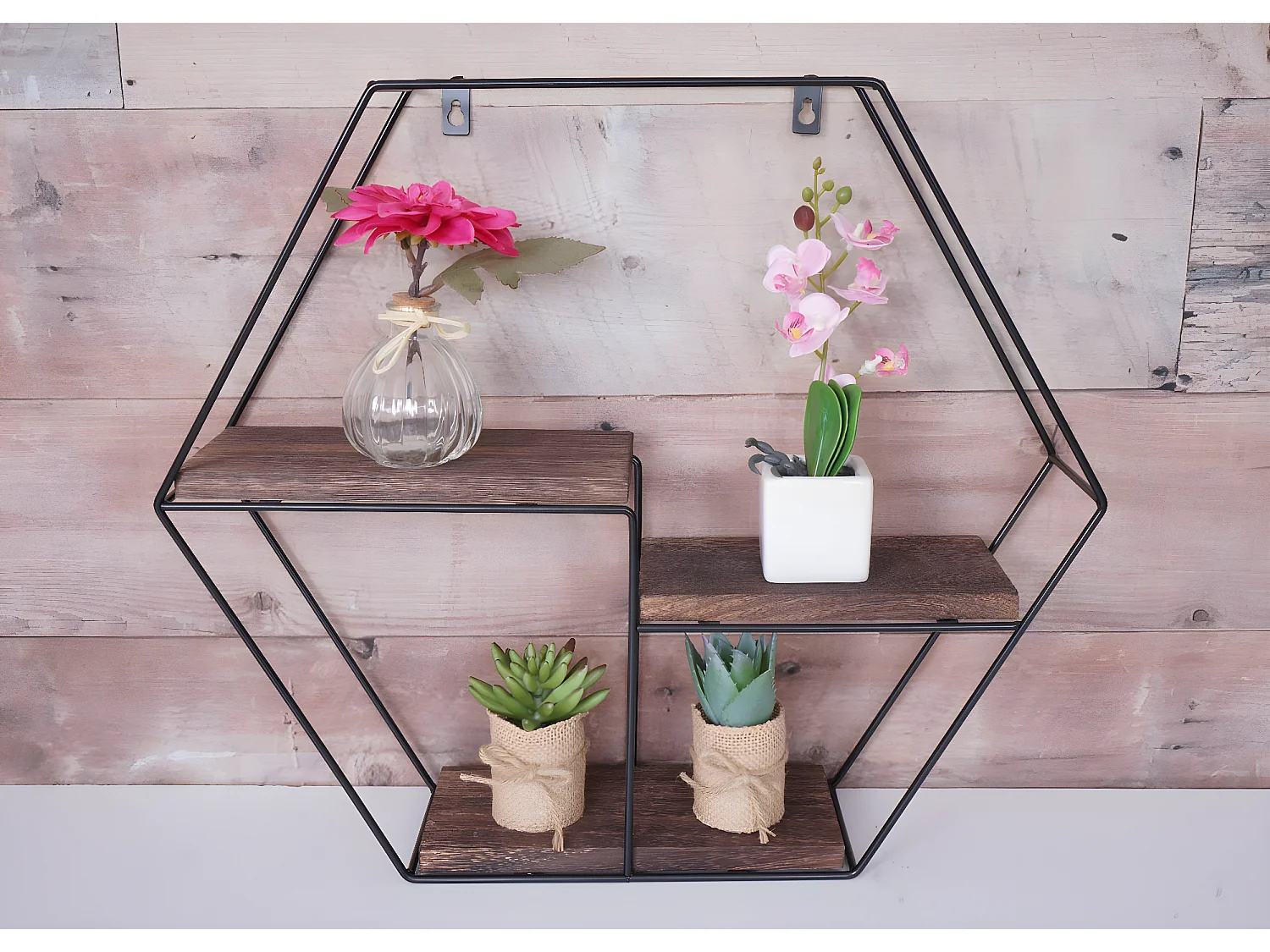 Półka ścienna MCW-K76,  ciemny brąz