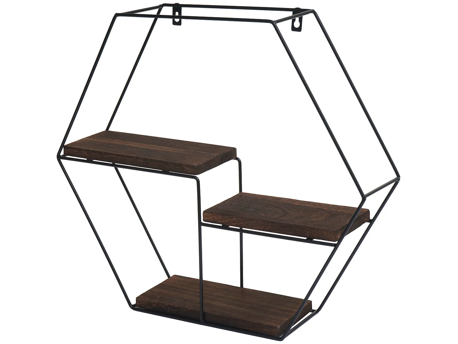 Étagère murale MCW-K76,  brun foncé