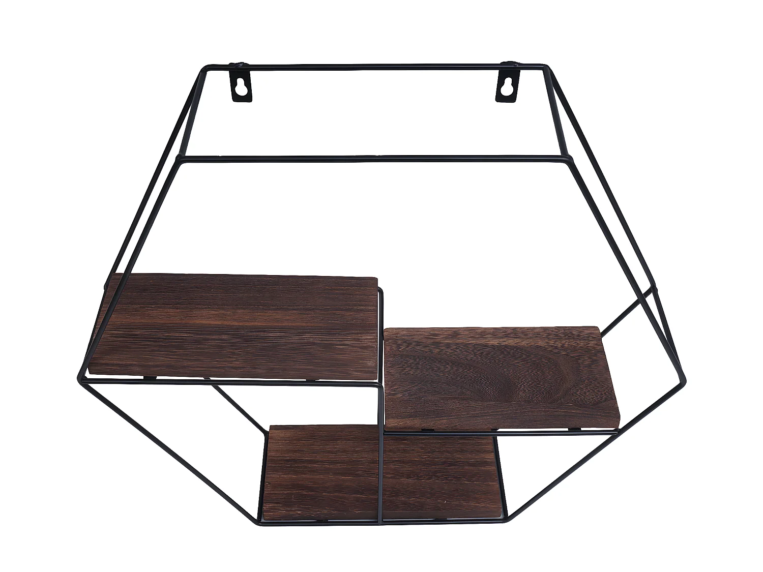 Étagère murale MCW-K76,  brun foncé