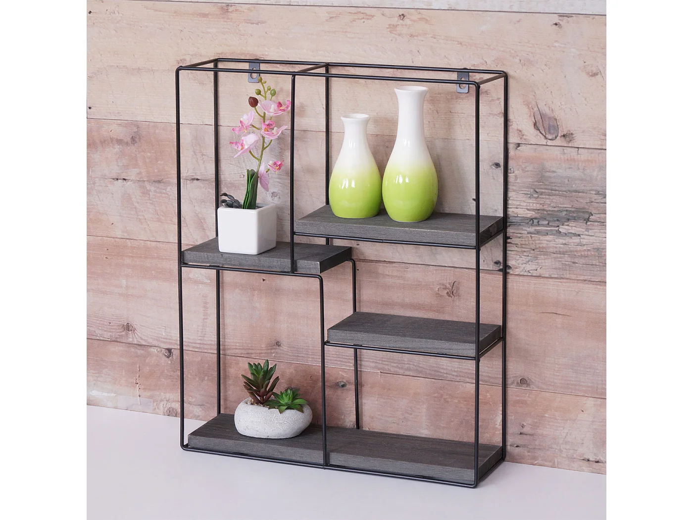 Wandplank MCW-K76,  donkergrijs