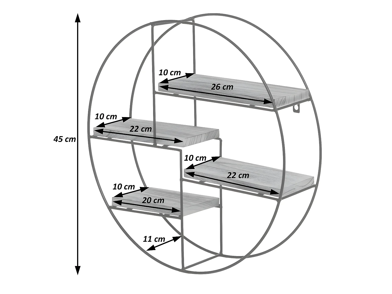 Wandplank MCW-K76,  natuur