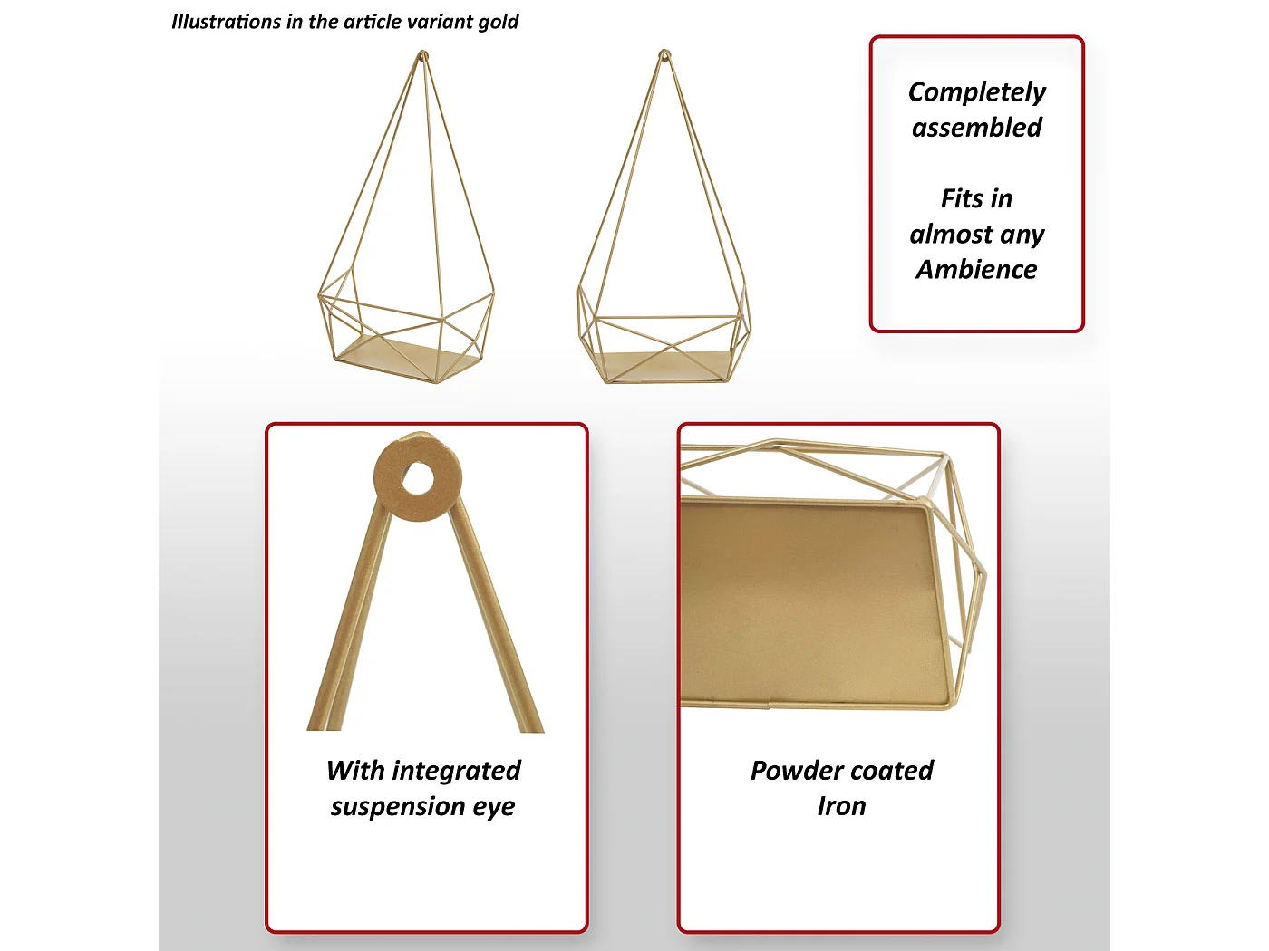 Wandregal MCW-K79, Weiß