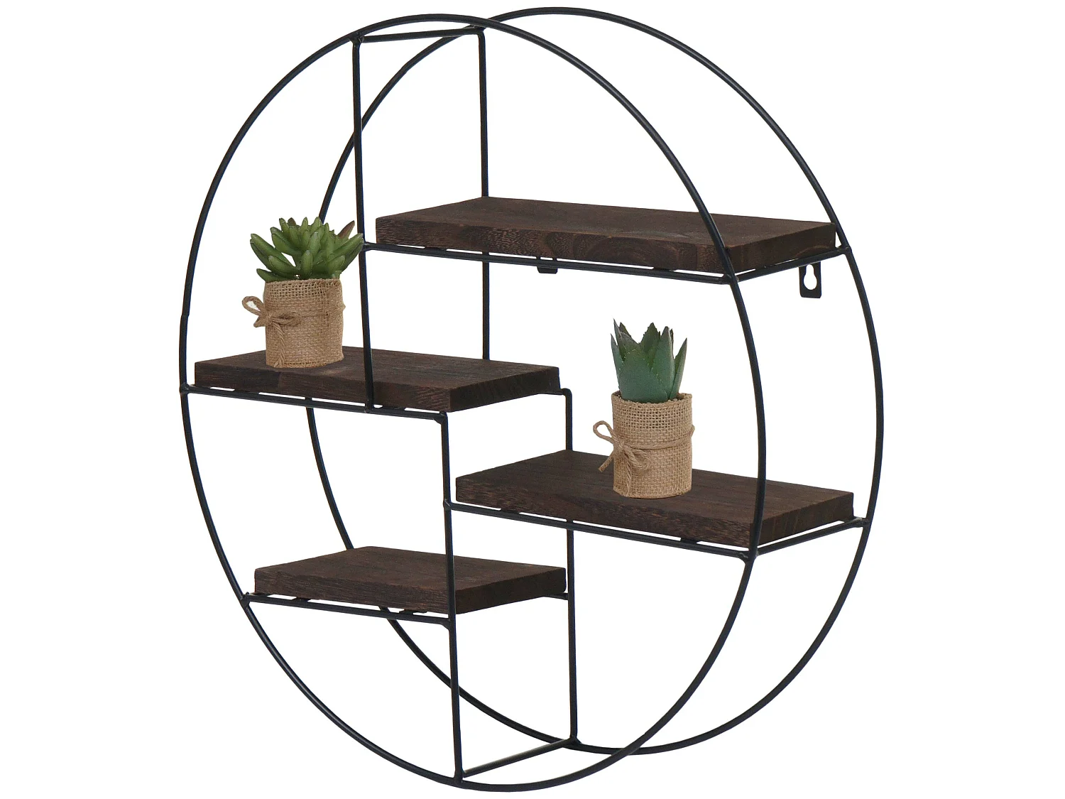 Estante de pared MCW-K76,  marrón oscuro