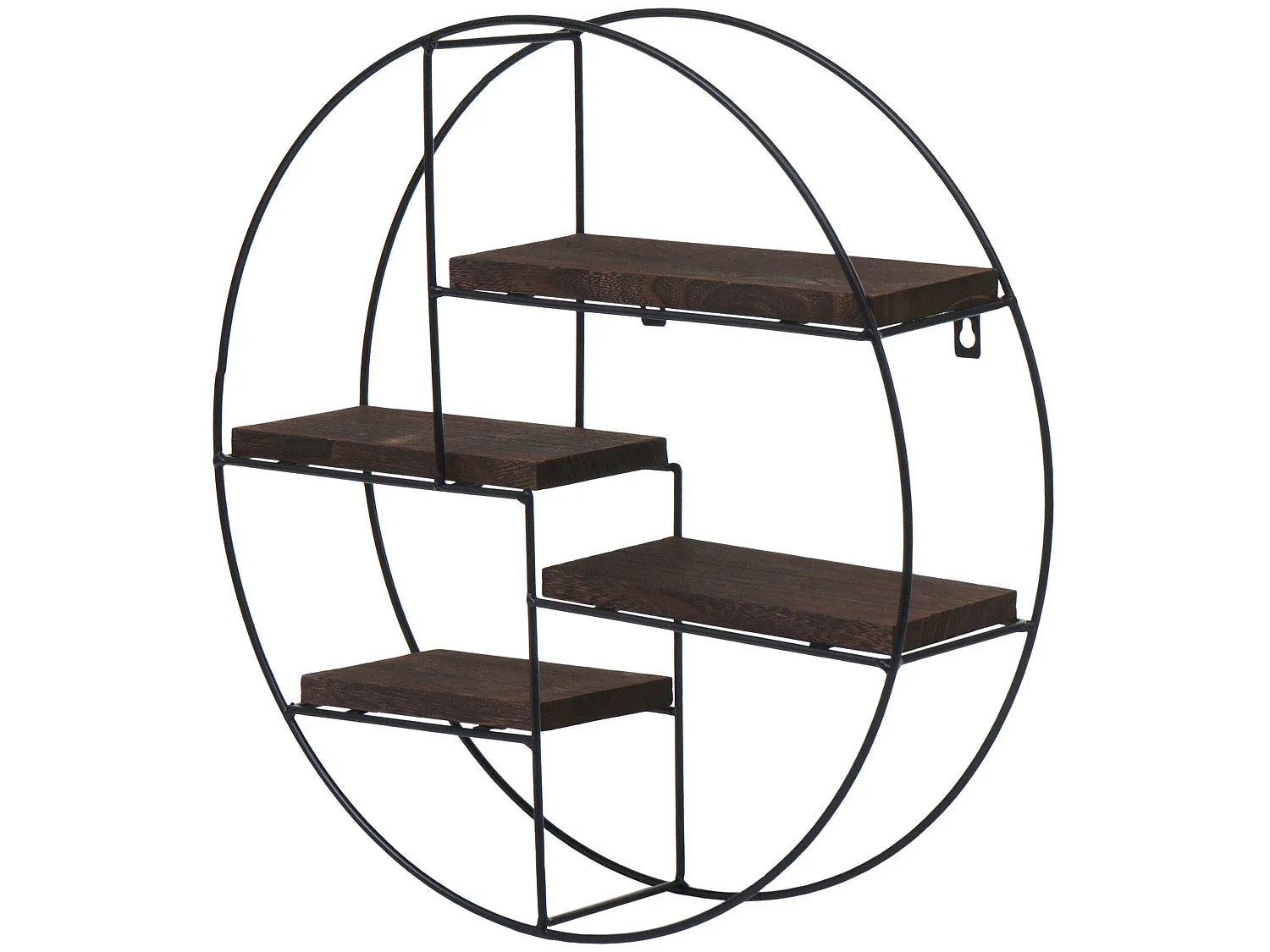 Estante de pared MCW-K76,  marrón oscuro