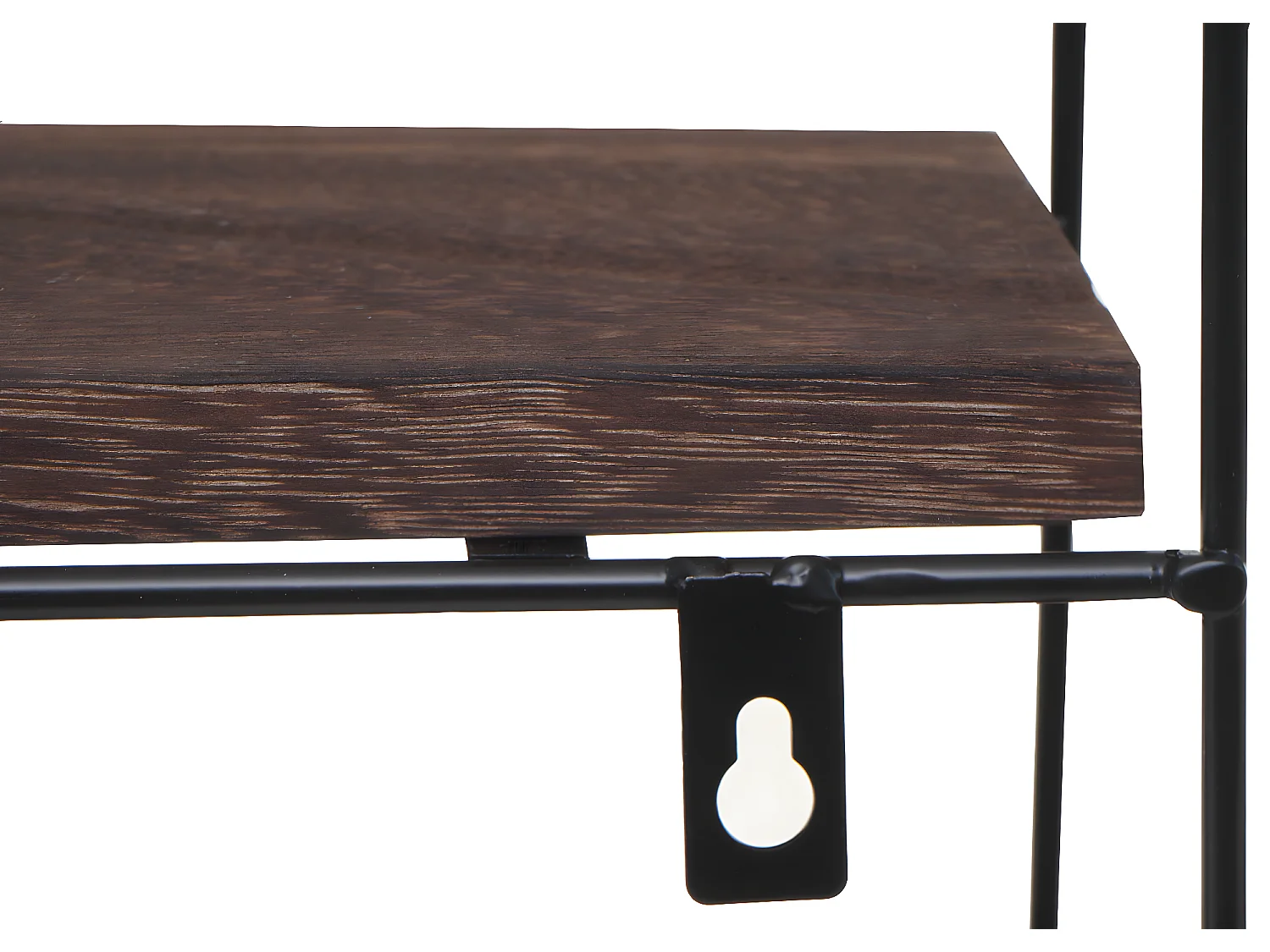 Estante de pared MCW-K76,  marrón oscuro