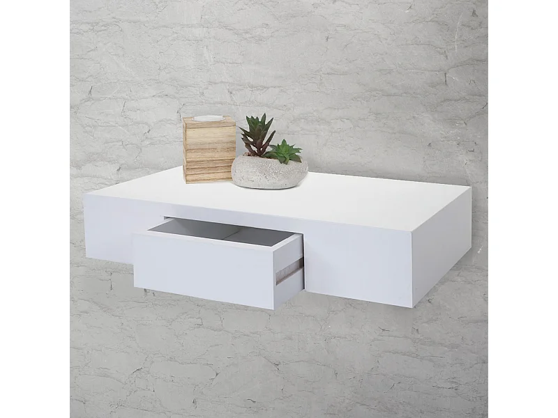 Étagère murale Cher,  blanc