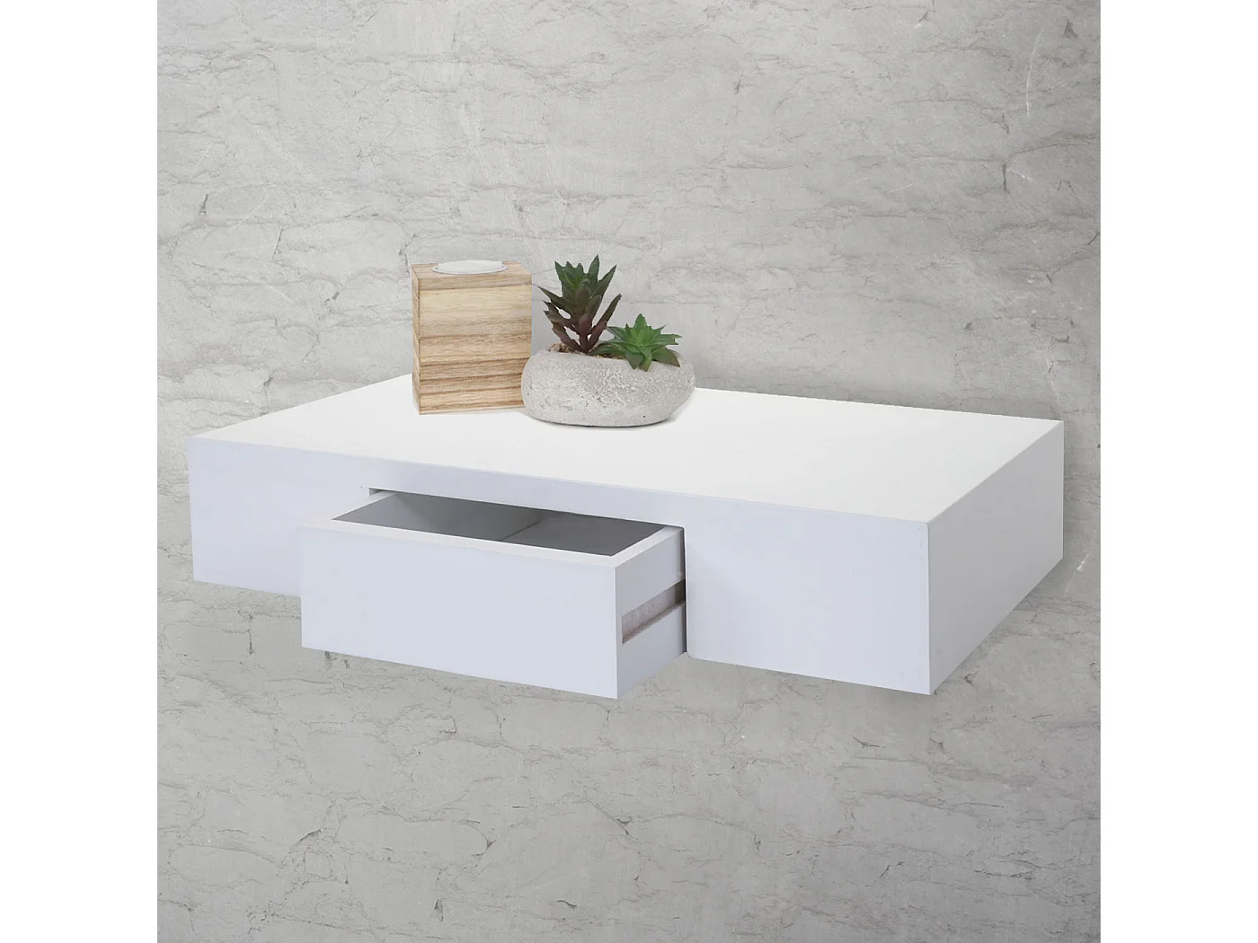 Étagère murale Cher,  blanc