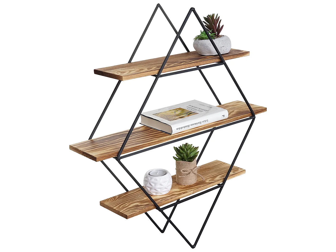 Półka ścienna MCW-A80,  brązowy