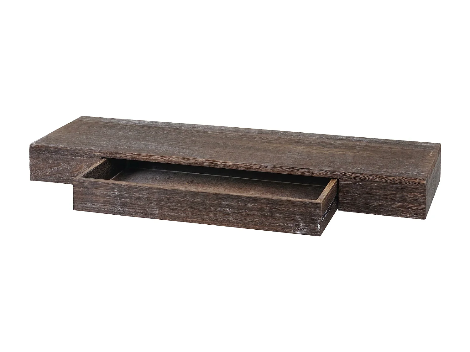 Półka ścienna MCW-H37 Szuflada,  brązowy, shabby