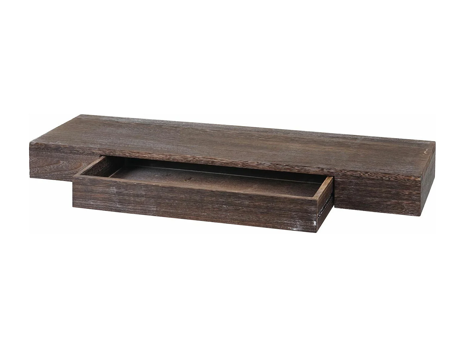 Półka ścienna MCW-H37 Szuflada,  brązowy, shabby