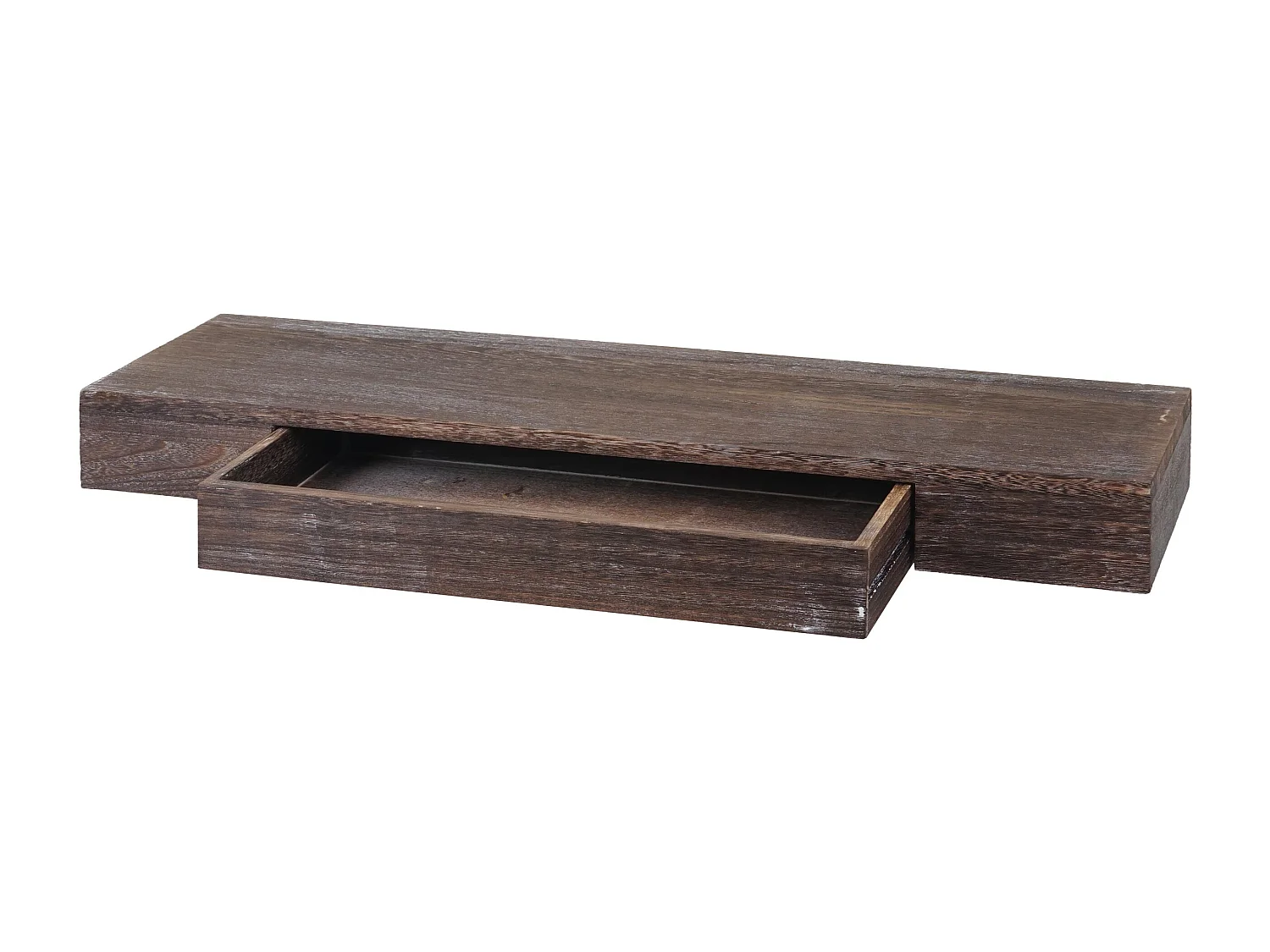 Étagère murale MCW-H37 Tiroir,  brun, shabby