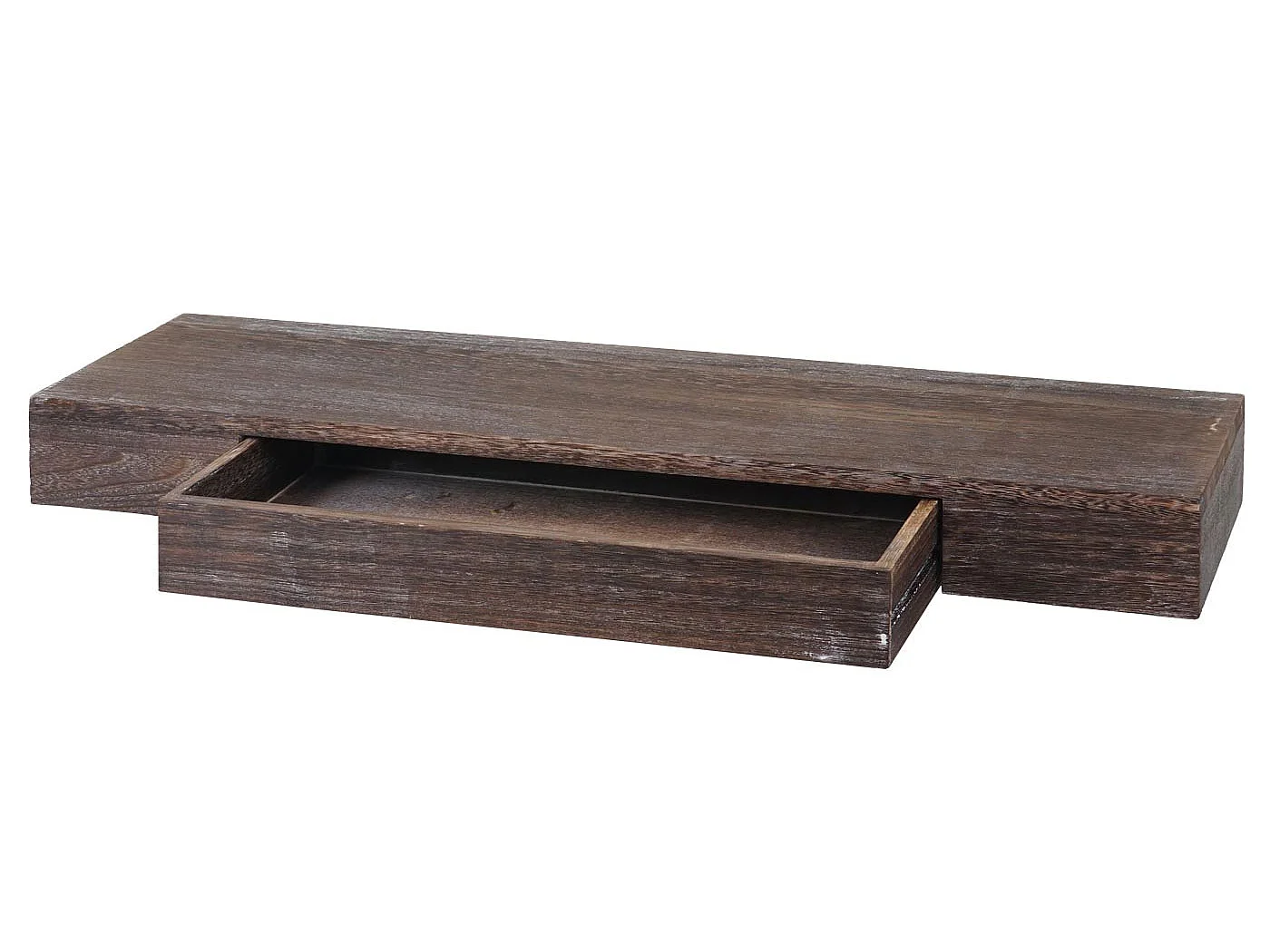 Étagère murale MCW-H37 Tiroir,  brun, shabby