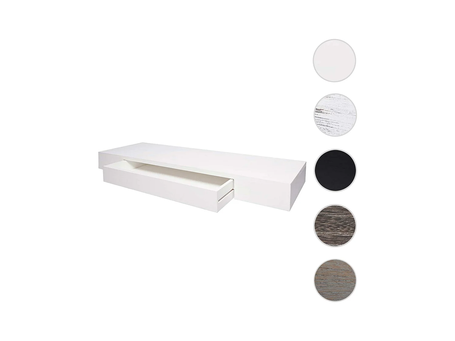 Estante de pared MCW-H37 Cajón,  blanco