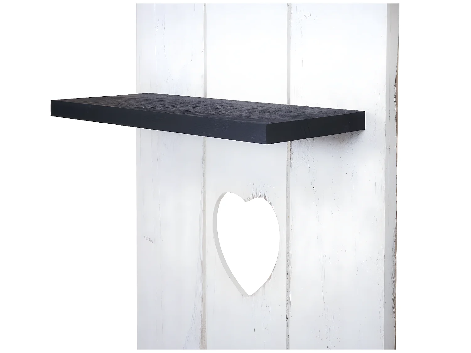 Prateleira de parede MCW-C92,  branco/cinzento escuro shabby