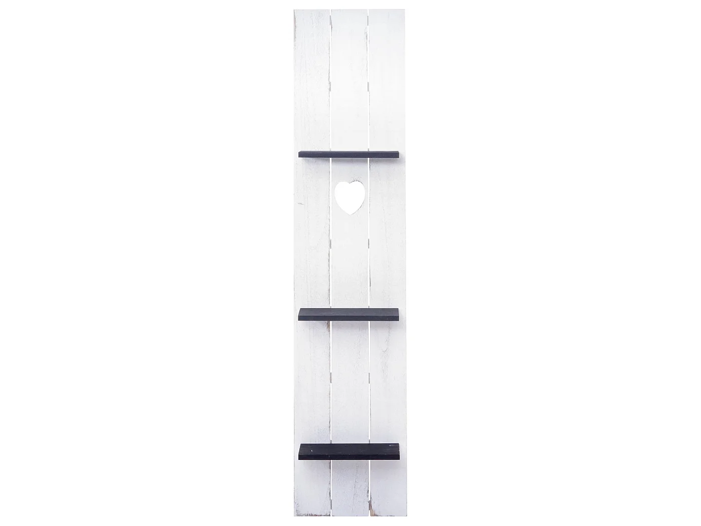 Étagère murale MCW-C92,  blanc, gris foncé, shabby