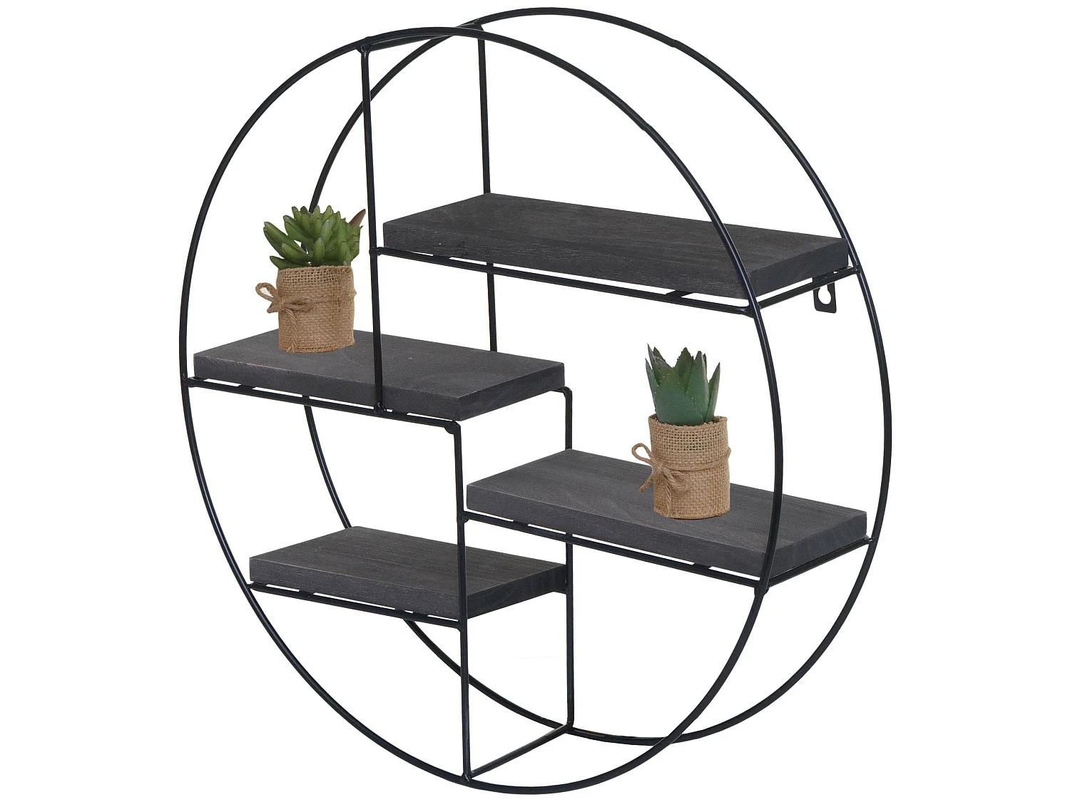 Estante de pared MCW-K76,  gris oscuro