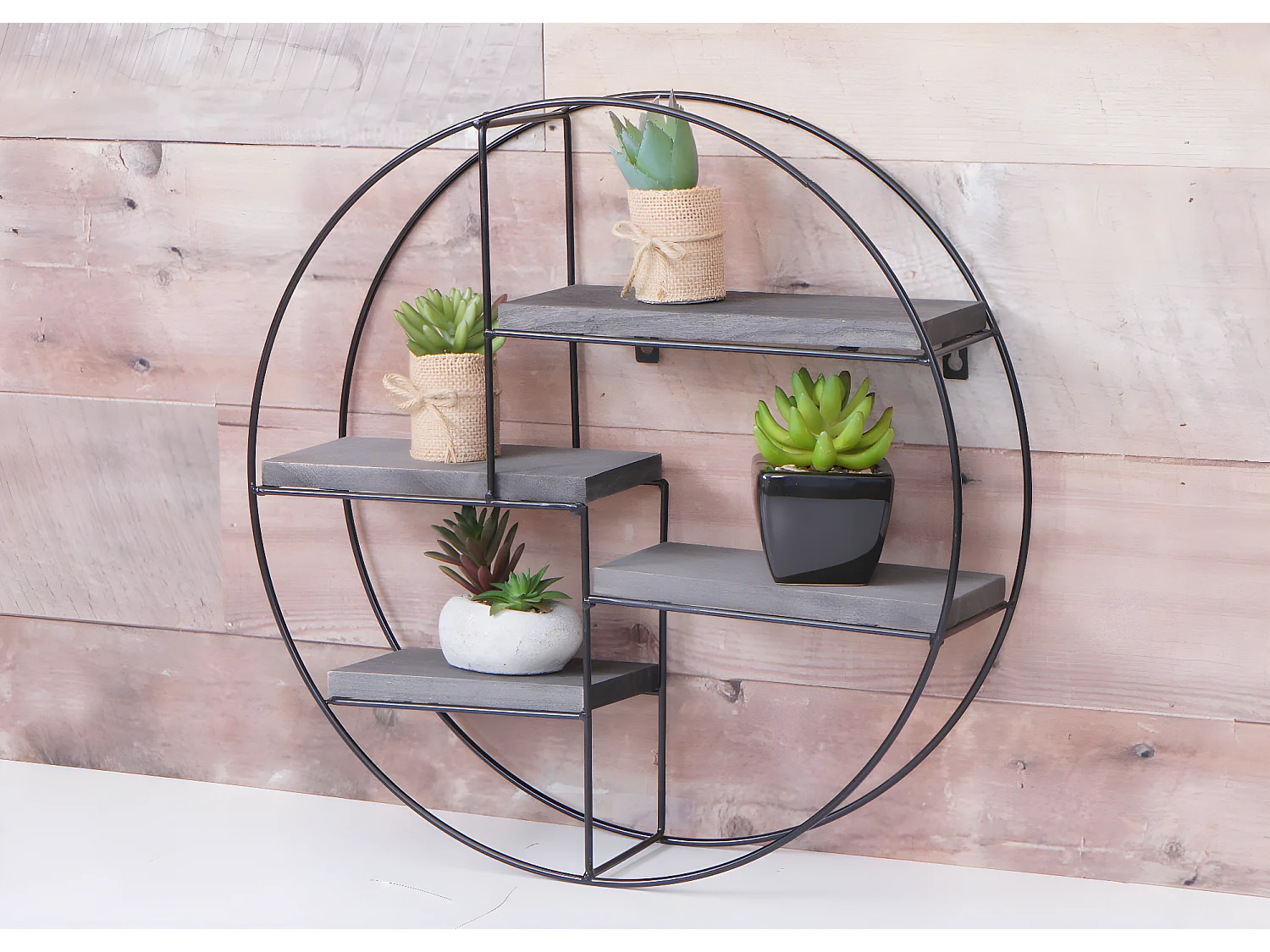 Estante de pared MCW-K76,  gris oscuro