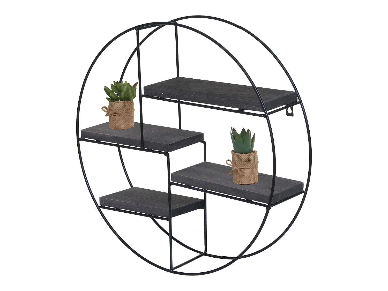 Étagère murale MCW-K76,  gris foncé