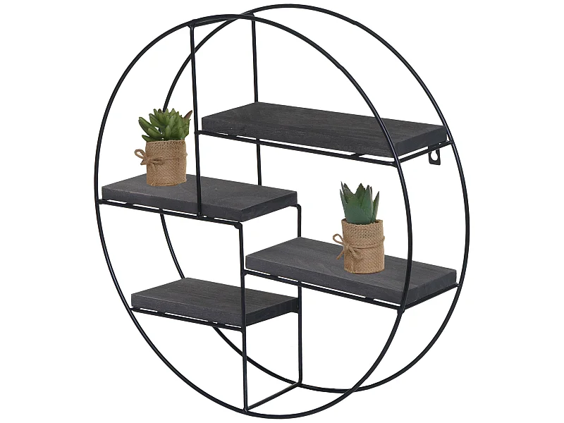 Wandplank MCW-K76,  donkergrijs