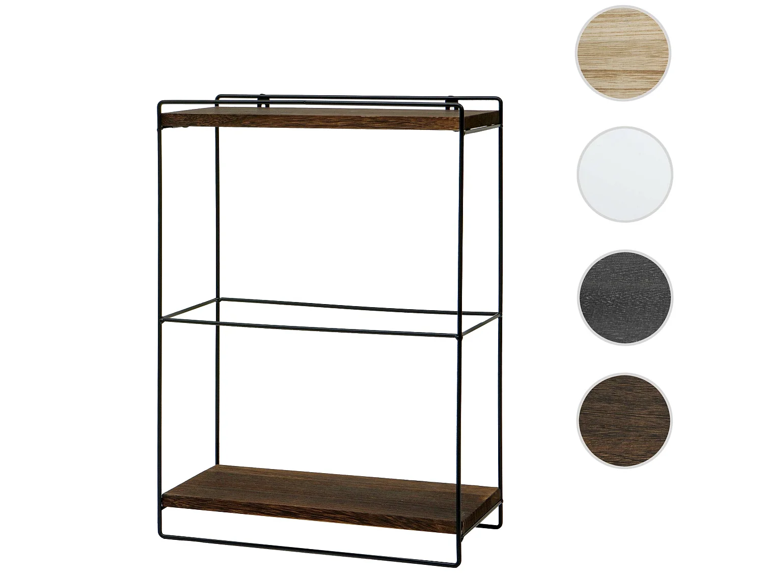 Półka ścienna MCW-K77,  ciemny brąz