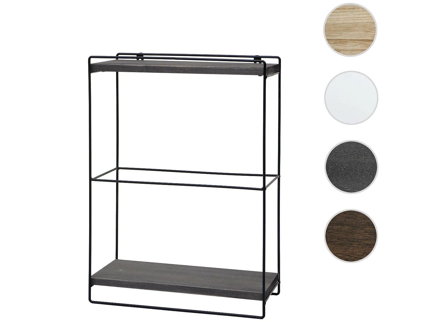 Étagère murale MCW-K77,  gris foncé