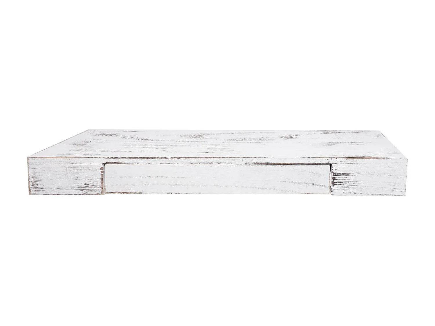 Étagère murale MCW-H37 Tiroir,  blanc, shabby