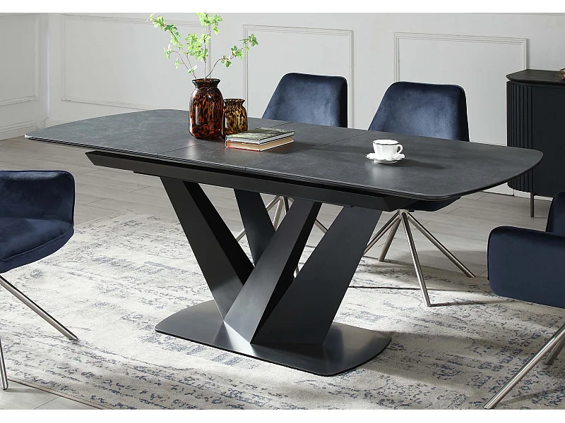 Esstisch MCW-J73, Schwarz