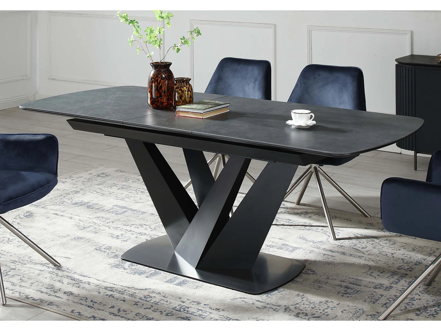 Esstisch MCW-J73, Schwarz