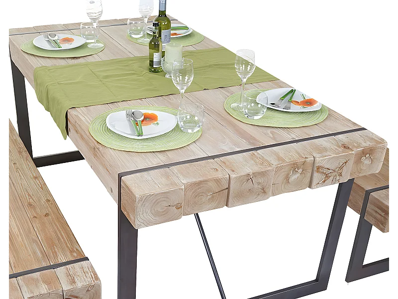 Esszimmertisch MCW-A15, Naturfarben 80x200x90cm