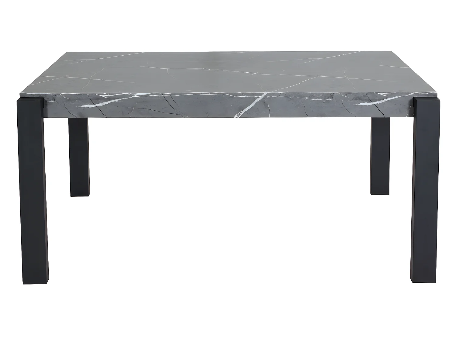 Eettafel MCW-L53,  marmer look grijs