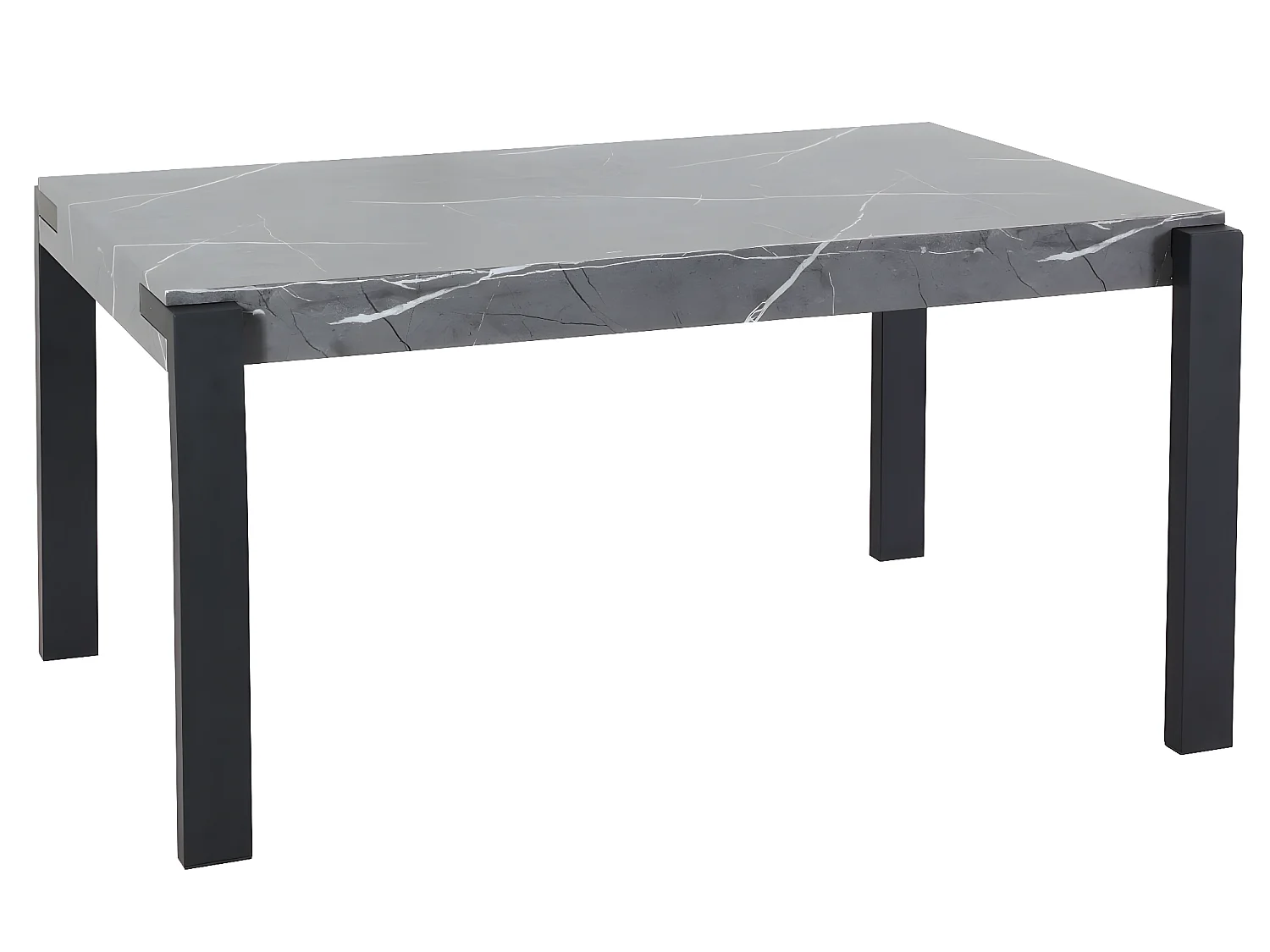 Eettafel MCW-L53,  marmer look grijs