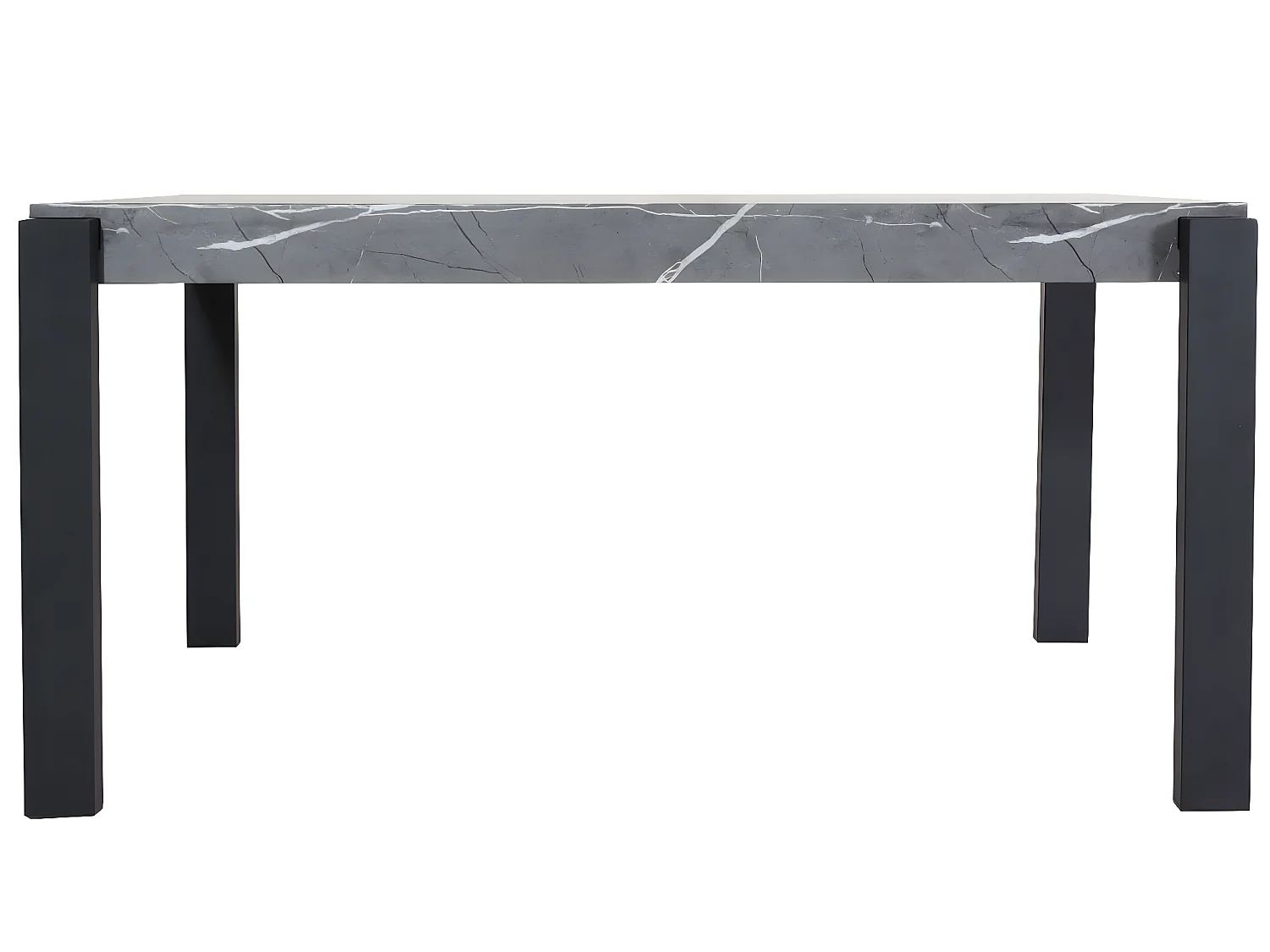 Eettafel MCW-L53,  marmer look grijs