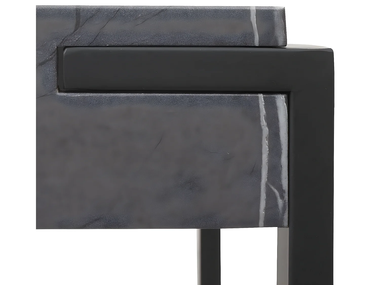 Esstisch MCW-L53, Marmor-Optik grau