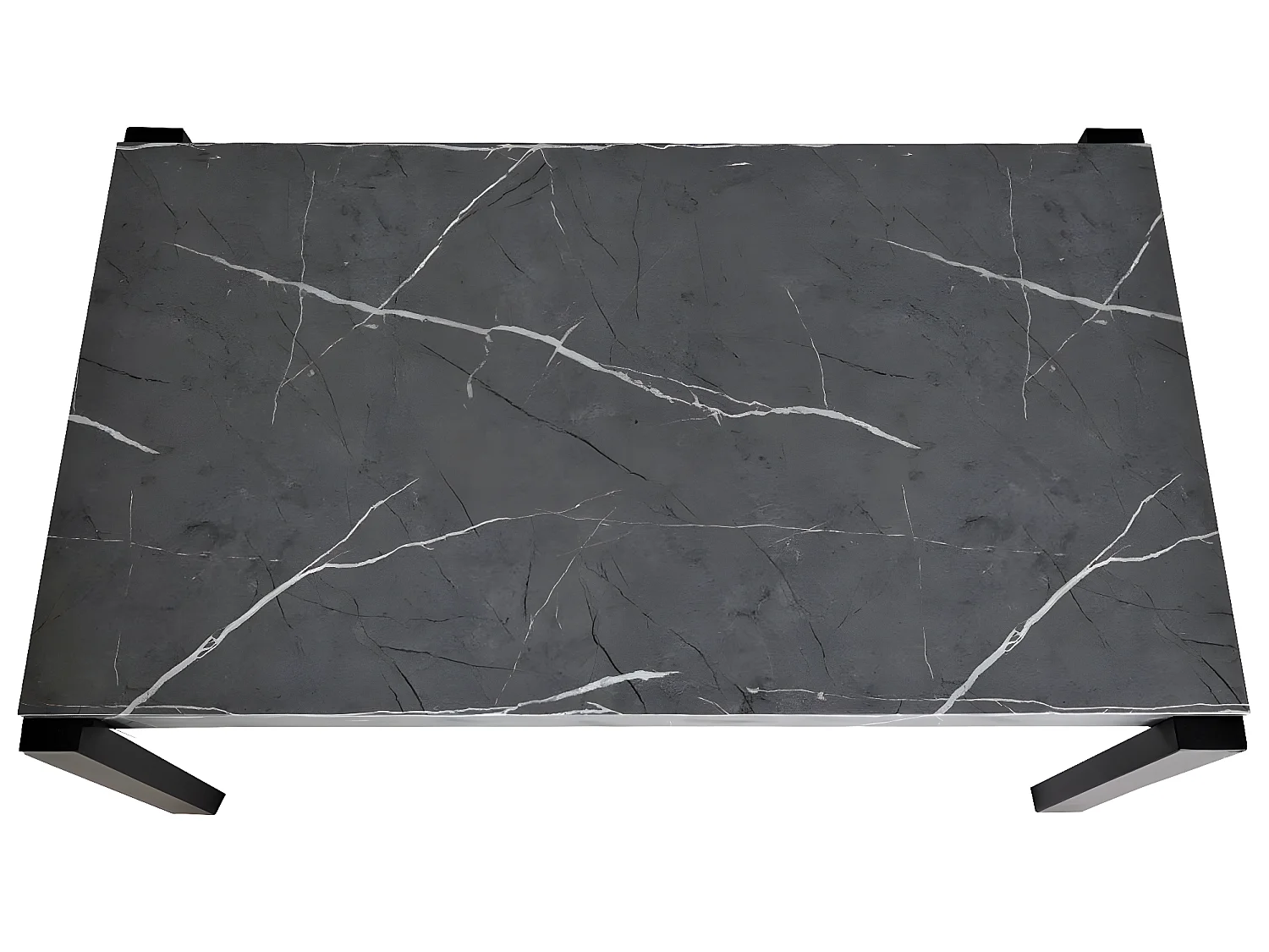 Esstisch MCW-L53, Marmor-Optik grau