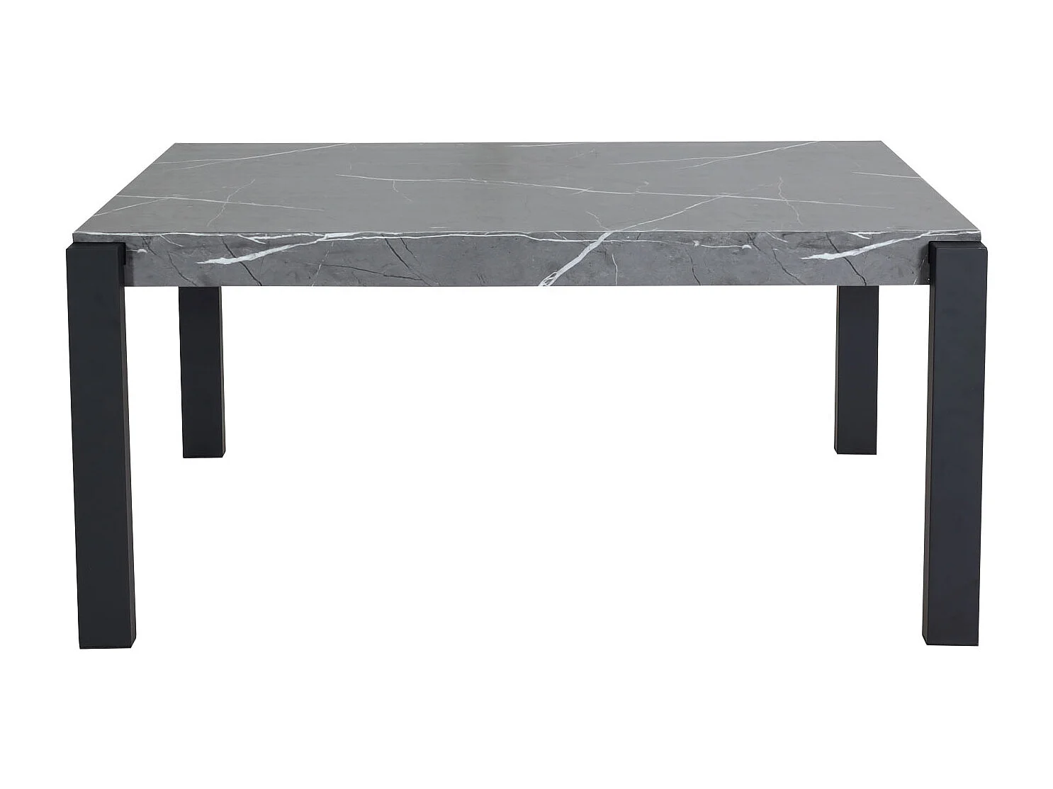 Spisebord MCW-L53,  grå marmorlook